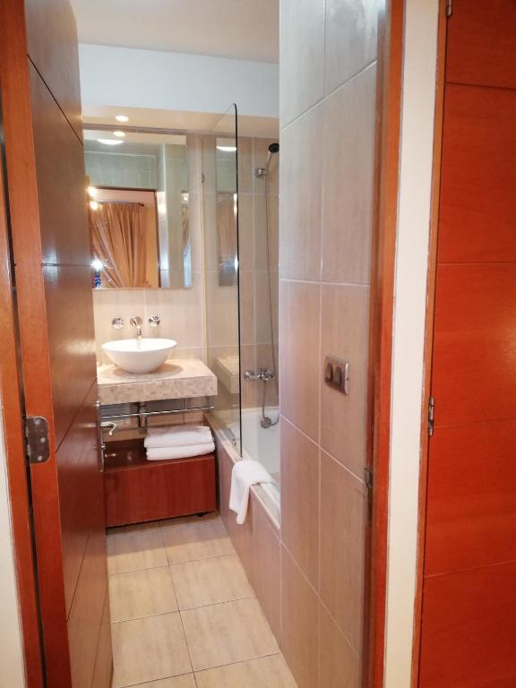 Koupelna v ubytování Andes Suites