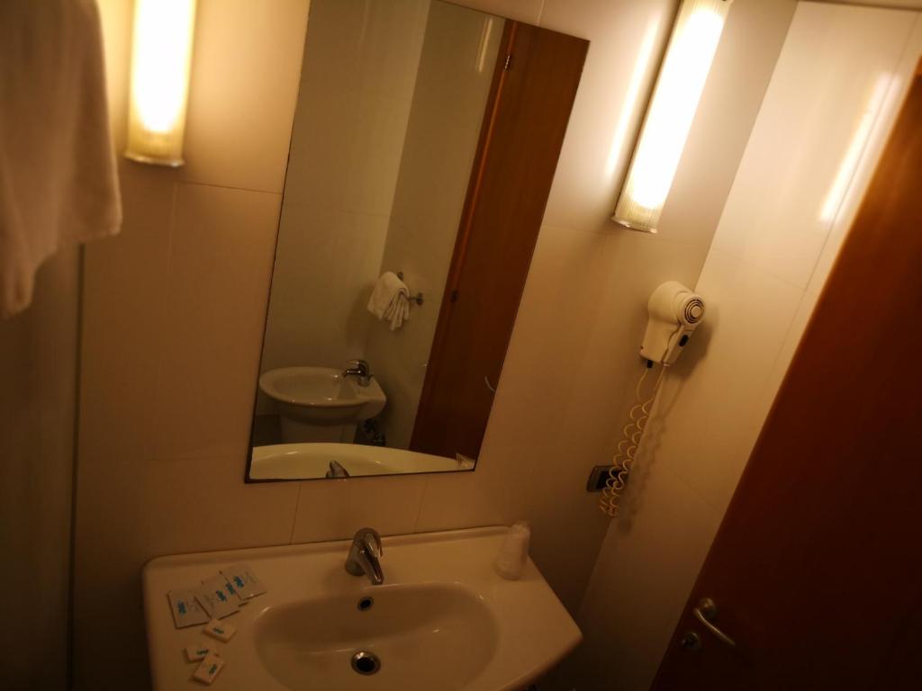 Koupelna v ubytování Hotel Ristorante Trendy