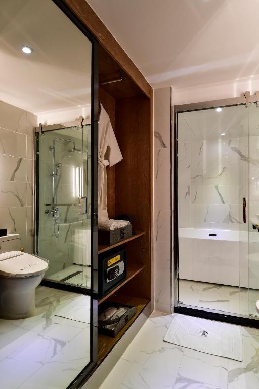 Koupelna v ubytování Hotel Ritz