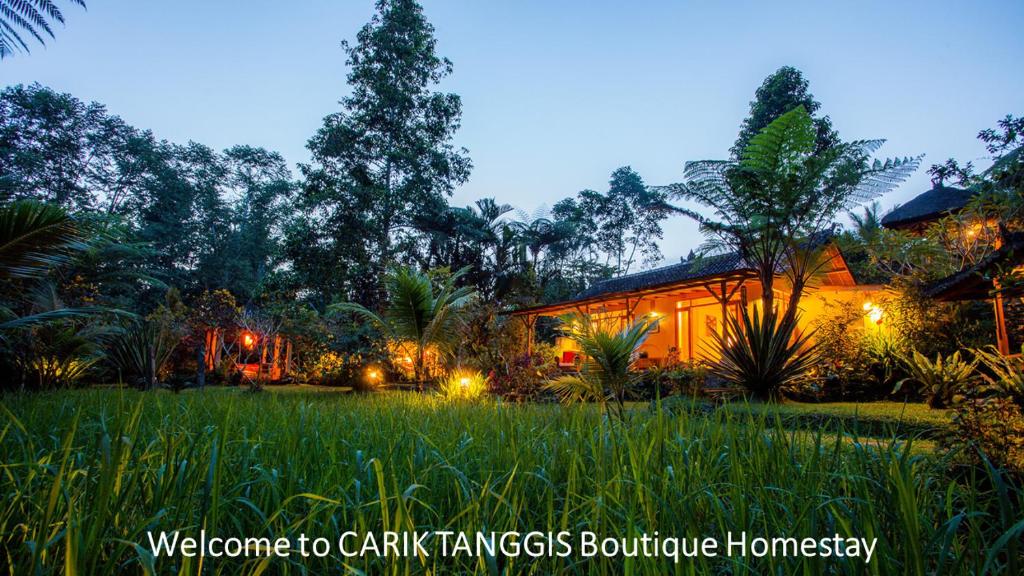 Zahrada ubytování Carik Tangis Boutique Homestay