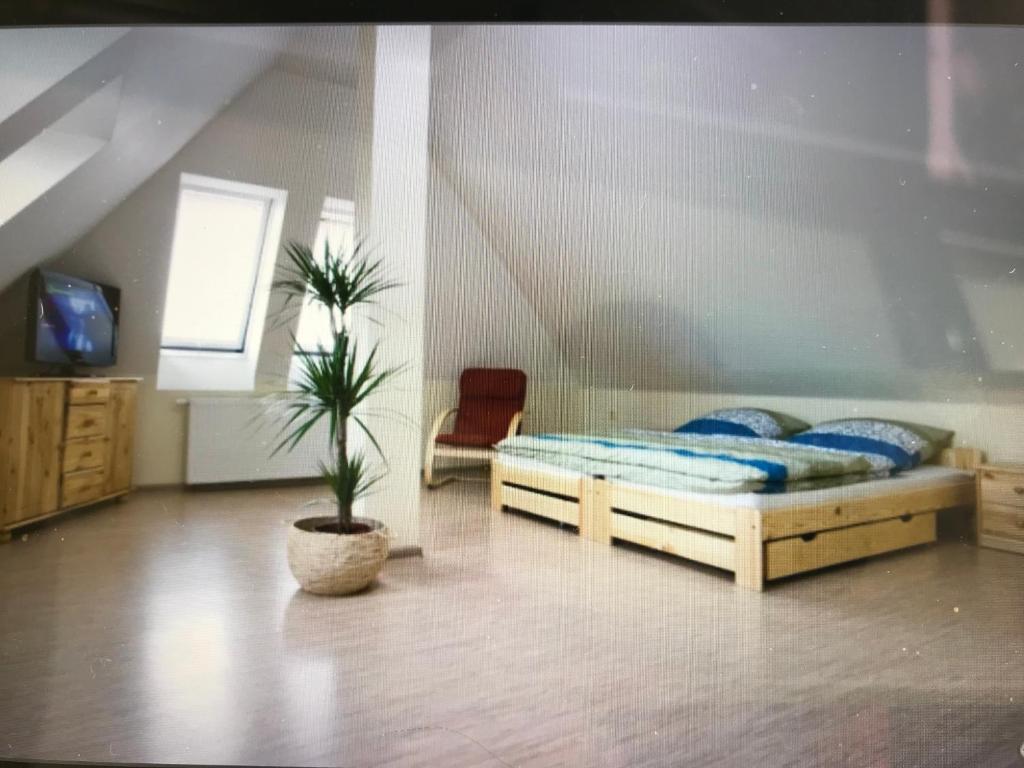 Postel nebo postele na pokoji v ubytování Penzion Svet