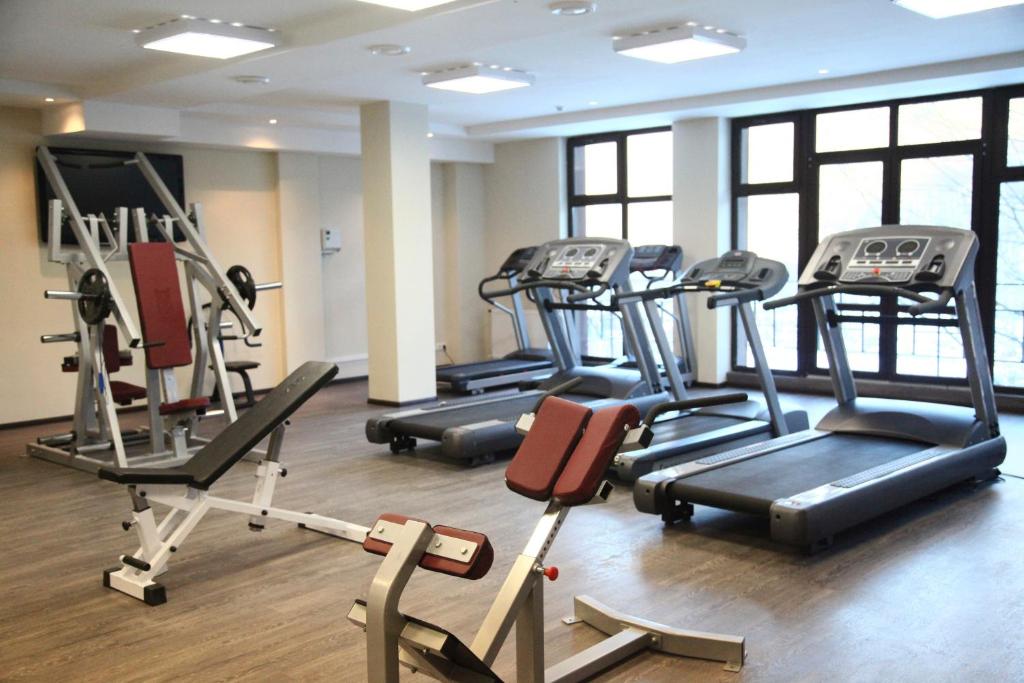 Fitness centrum a/nebo fitness zařízení v ubytování VitaPark Carpaty