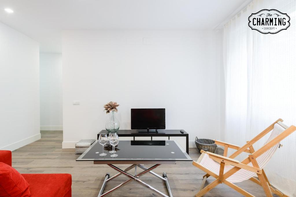 TV a/nebo společenská místnost v ubytování Madrid City- Apartamento de 2 dormitorios