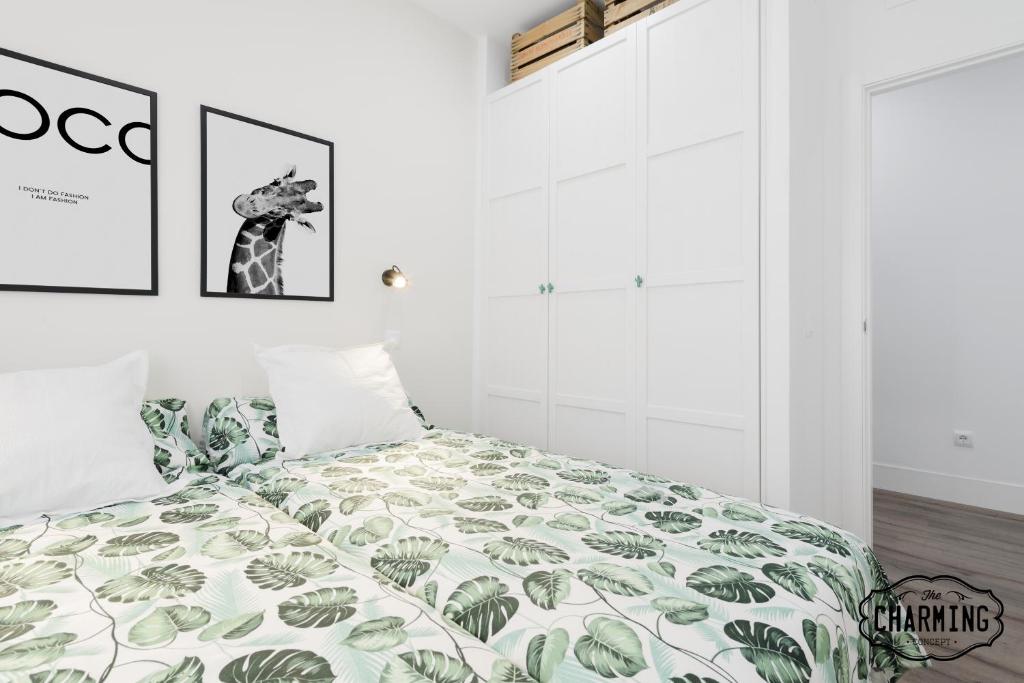Postel nebo postele na pokoji v ubytování Madrid City- Apartamento de 2 dormitorios