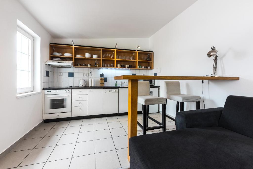 Kuchyňa alebo kuchynka v ubytovaní Jacob Brno Apartments
