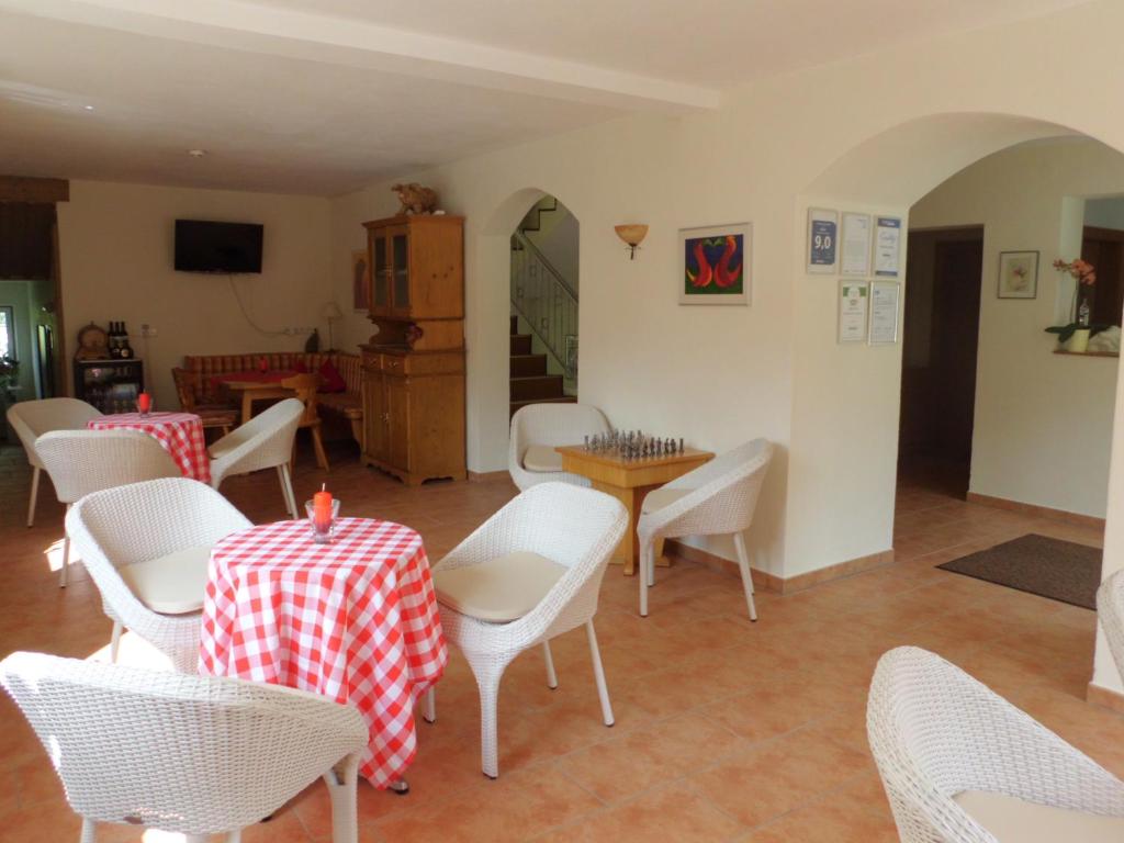 Posezení v ubytování Alpina Appartements