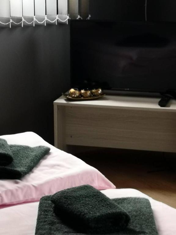 Postel nebo postele na pokoji v ubytování Yurukovata kashta
