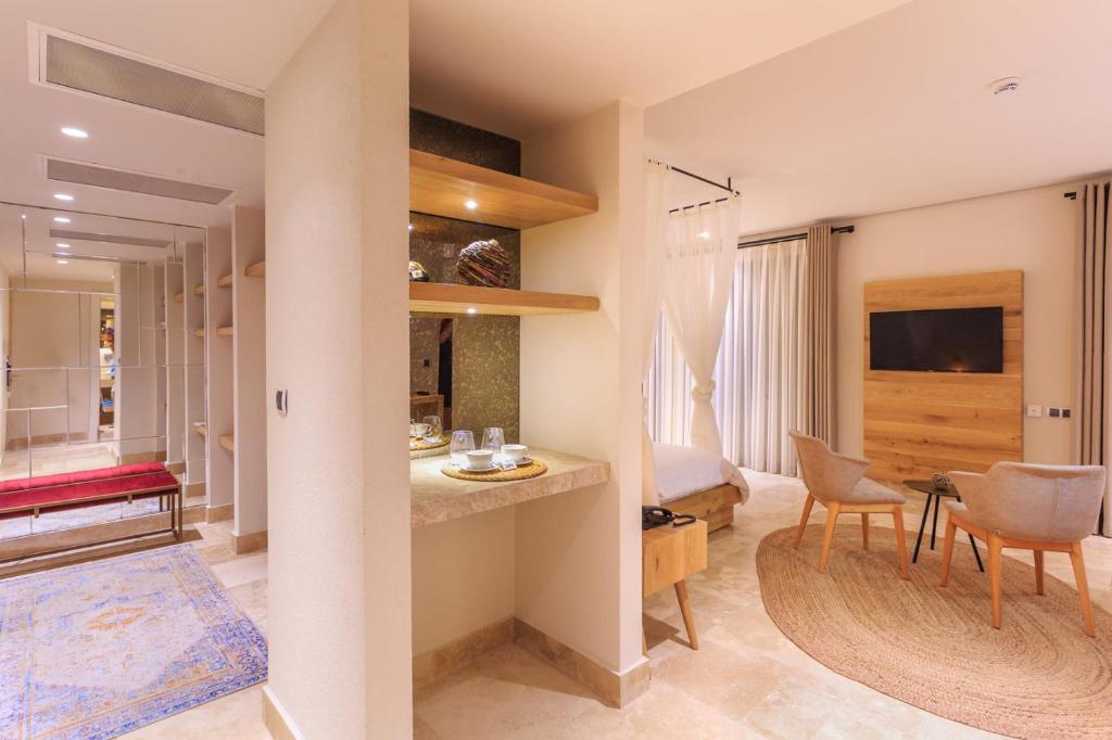 TV a/nebo společenská místnost v ubytování Ecclesia Hotel - Adult Only (+14)