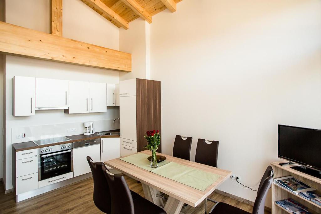 Kuchyň nebo kuchyňský kout v ubytování Breitenhof - Haus Breiten