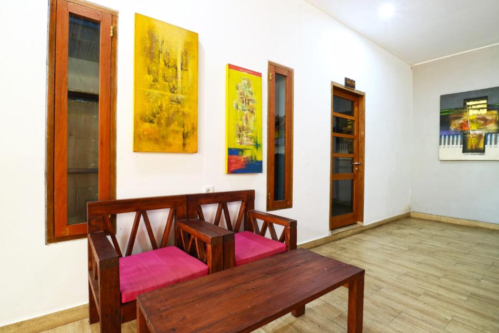 Posezení v ubytování New Ubud Hostel