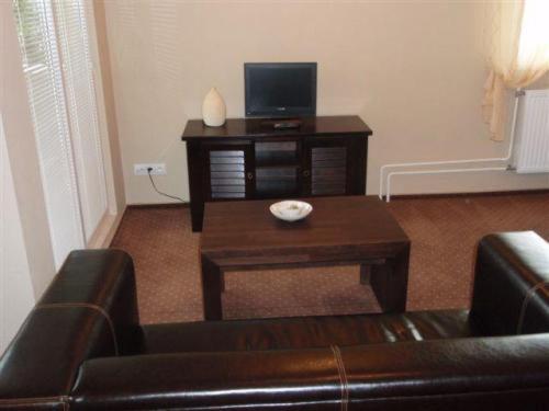 TV a/nebo společenská místnost v ubytování Hotel Galileo