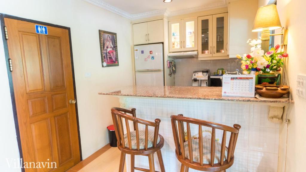 Kuchyň nebo kuchyňský kout v ubytování Villa Navin Premiere Pool Villa