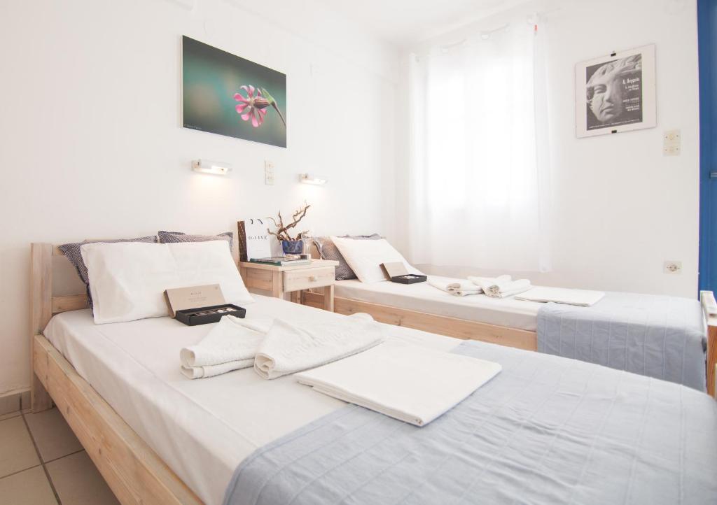 Postel nebo postele na pokoji v ubytování Alea Apartments