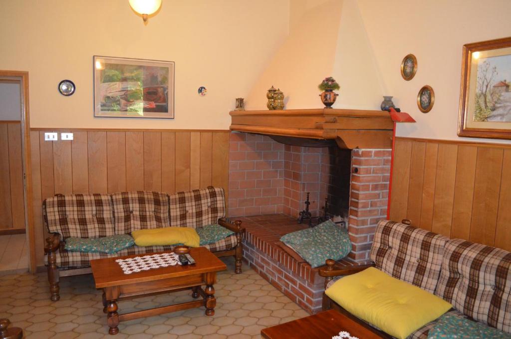 Posezení v ubytování Albergo Padellino