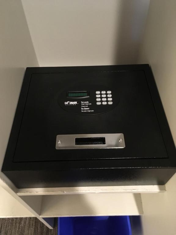 a black box sitting on top of a shelf at Whistler Village Inn & Suites in Whistler