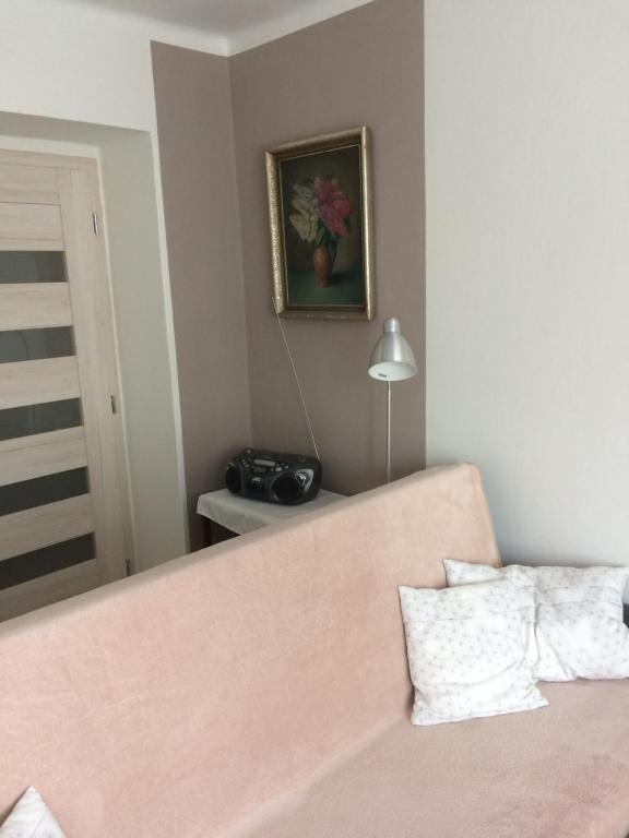Postel nebo postele na pokoji v ubytování Apartmán Náměstí Horníků