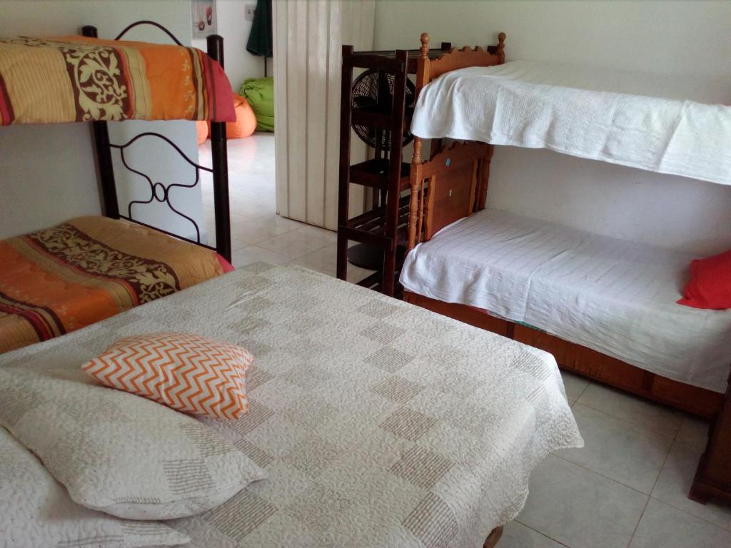 Krevet ili kreveti na kat u jedinici u objektu Finca la Miradita