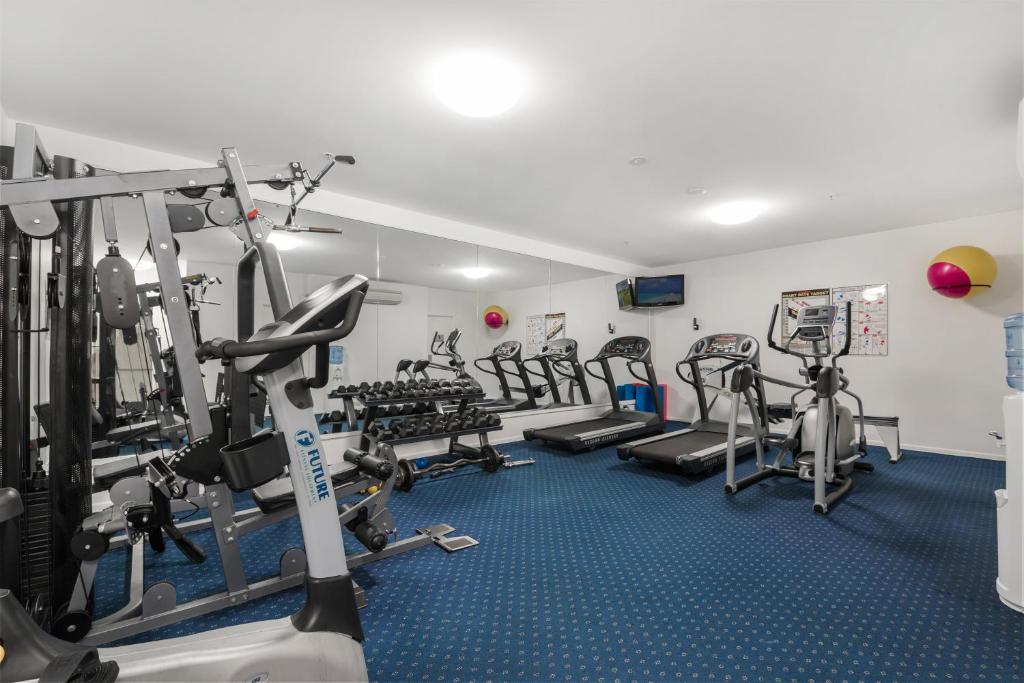 Fitness centrum a/nebo fitness zařízení v ubytování Seamark on First