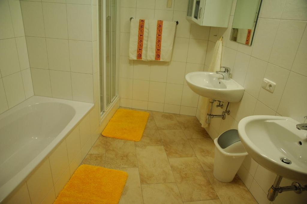 Koupelna v ubytování Appartement Gasser