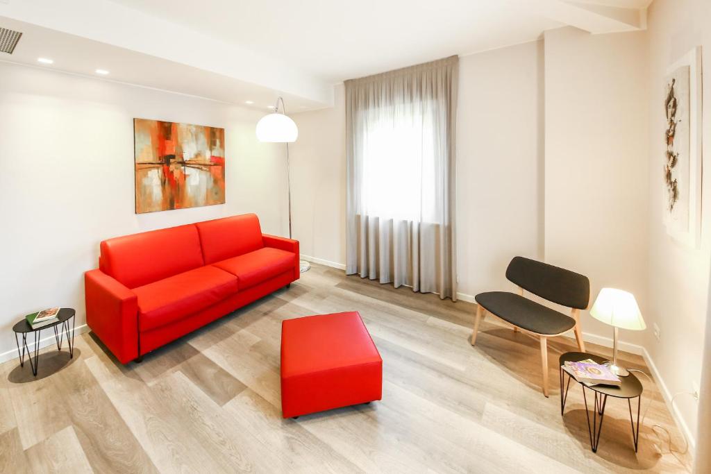 A seating area at La Bella Modena