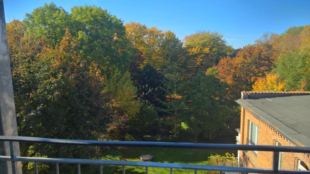 Balkón nebo terasa v ubytování Hotel am Park