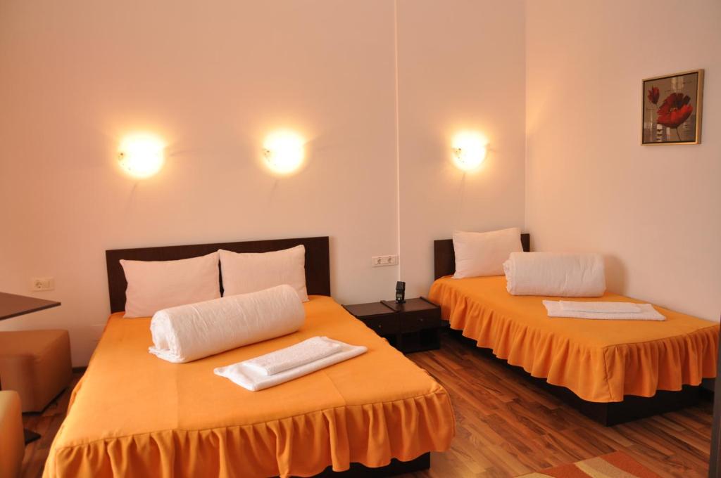 Letto o letti in una camera di Pensiunea Zbor
