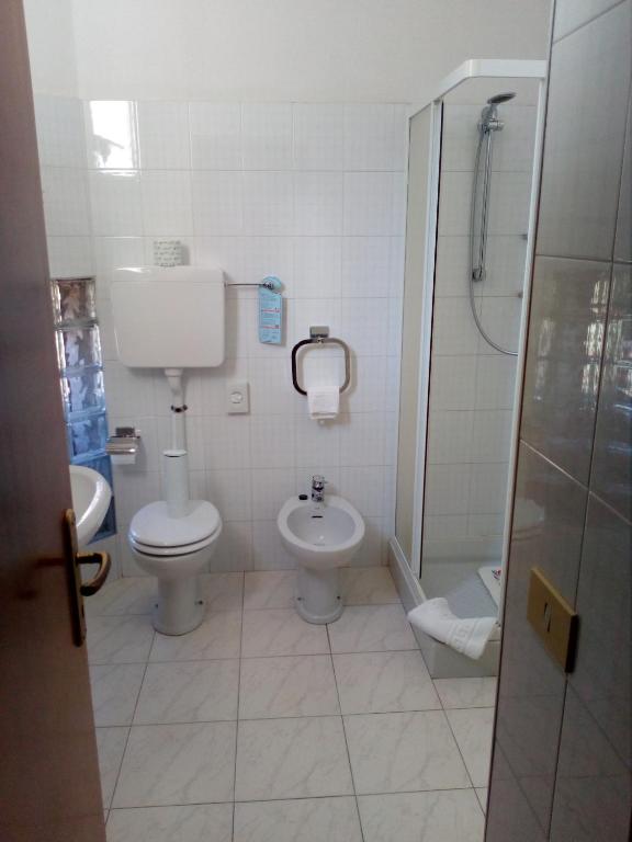 Koupelna v ubytování Hotel Torre