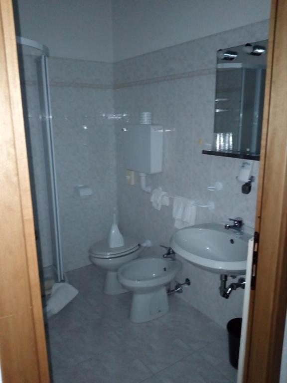 Koupelna v ubytování Hotel Torre
