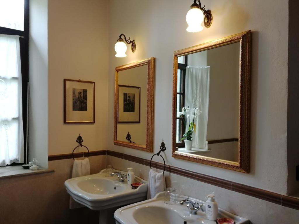 Kúpeľňa v ubytovaní B&B Castello di Camerletto