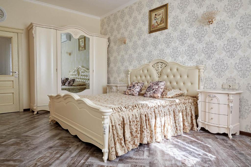 מיטה או מיטות בחדר ב-Apartment Fortuna