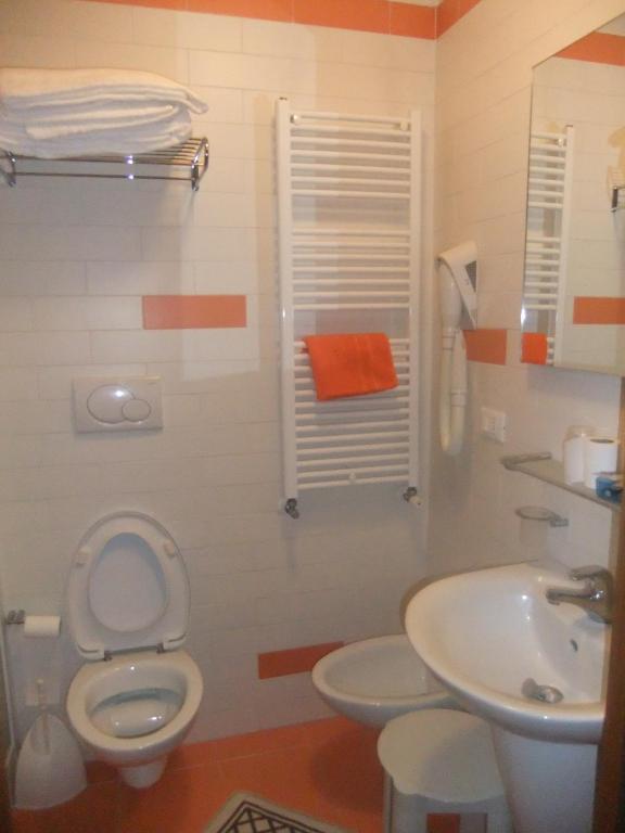 Koupelna v ubytování Hotel Da Bepi