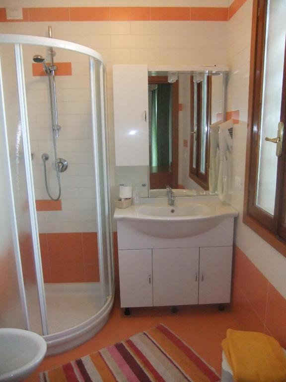 Koupelna v ubytování Hotel Da Bepi