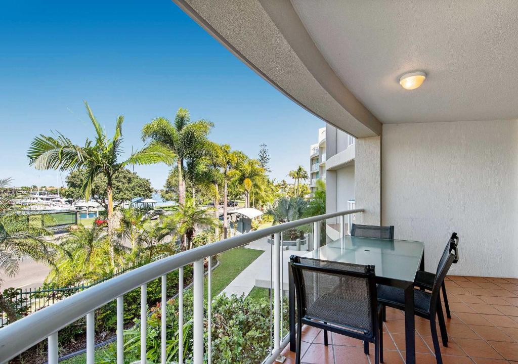 Balkón nebo terasa v ubytování Sailport Mooloolaba Apartments