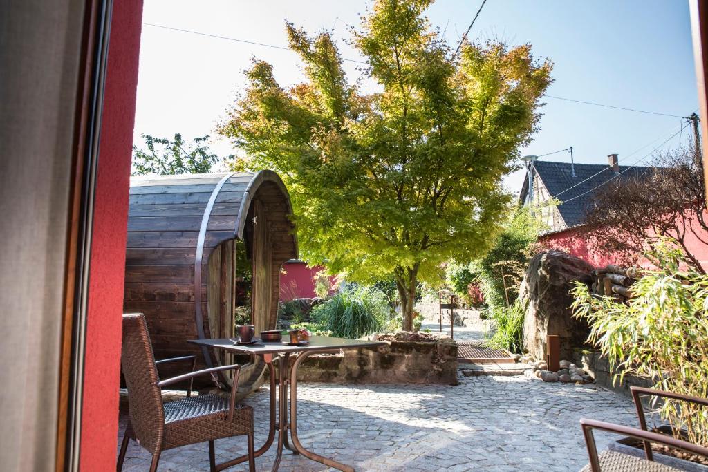Zahrada ubytování Auberge au Boeuf