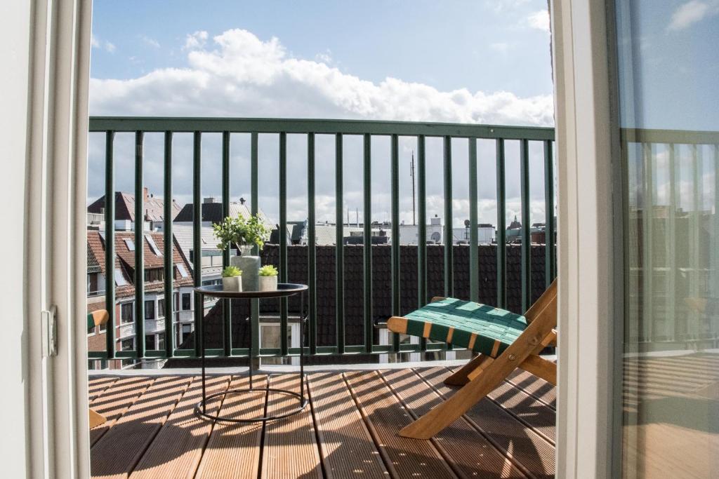 Balkon ili terasa u objektu ÜberFluss Serviced-Apartments