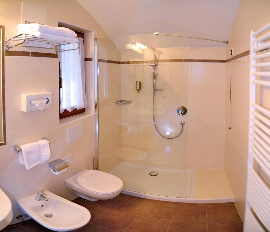 Koupelna v ubytování Hotel Brunnerhof