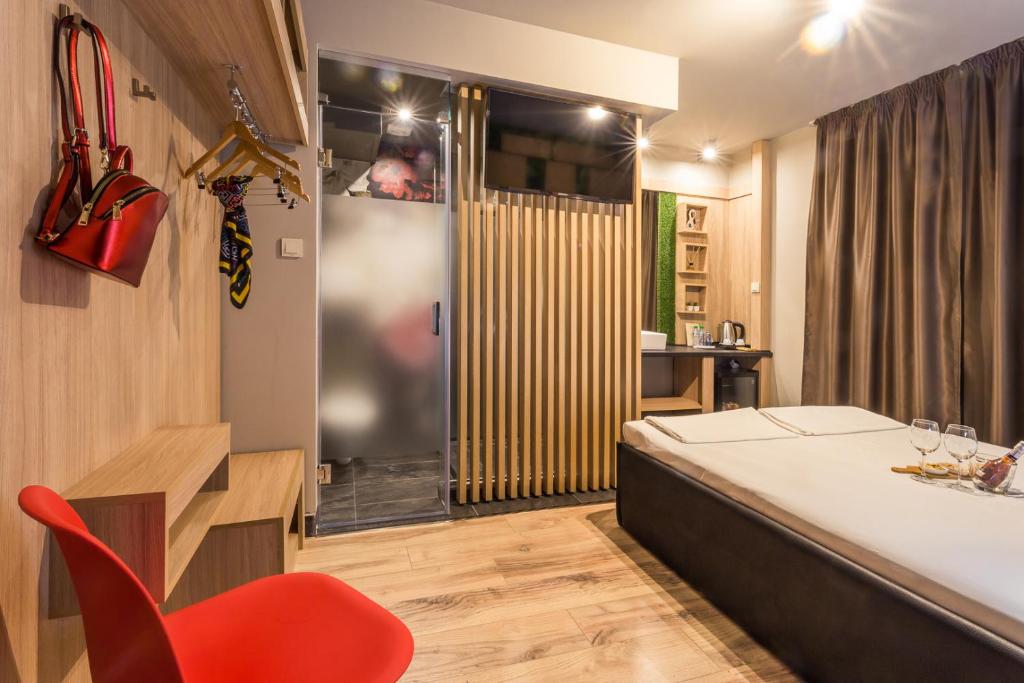 Postel nebo postele na pokoji v ubytování Hotel Allur