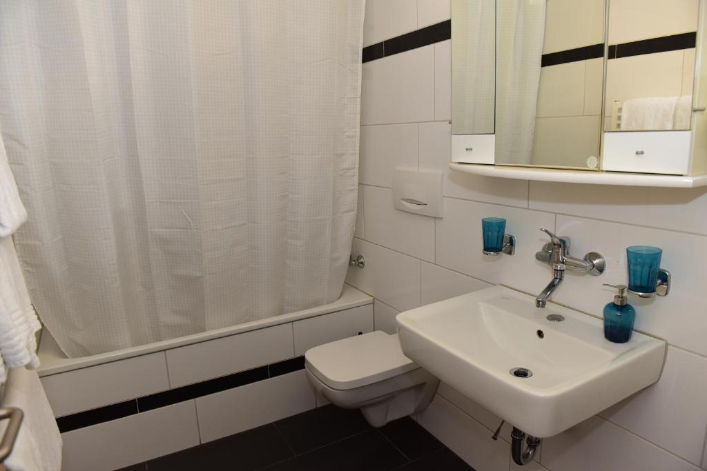 Koupelna v ubytování Hotel Töss