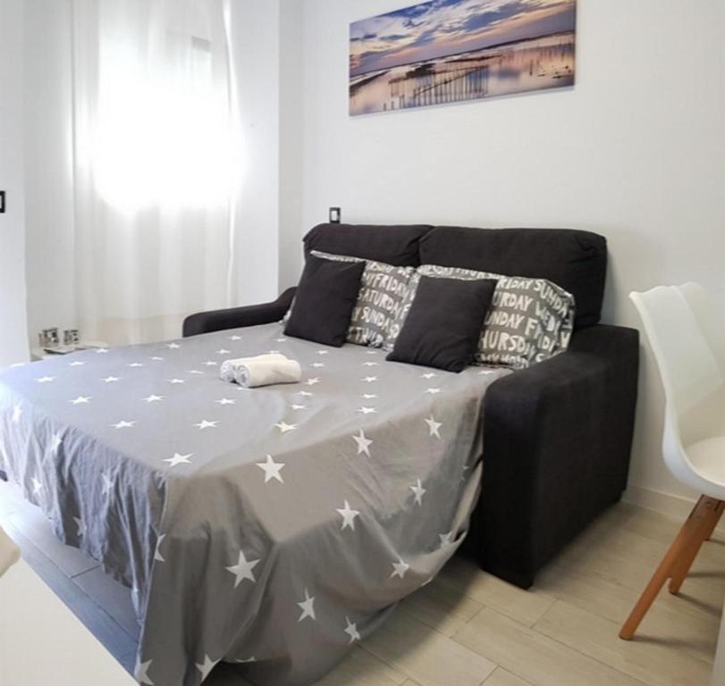 Posteľ alebo postele v izbe v ubytovaní Málaga Alcolea