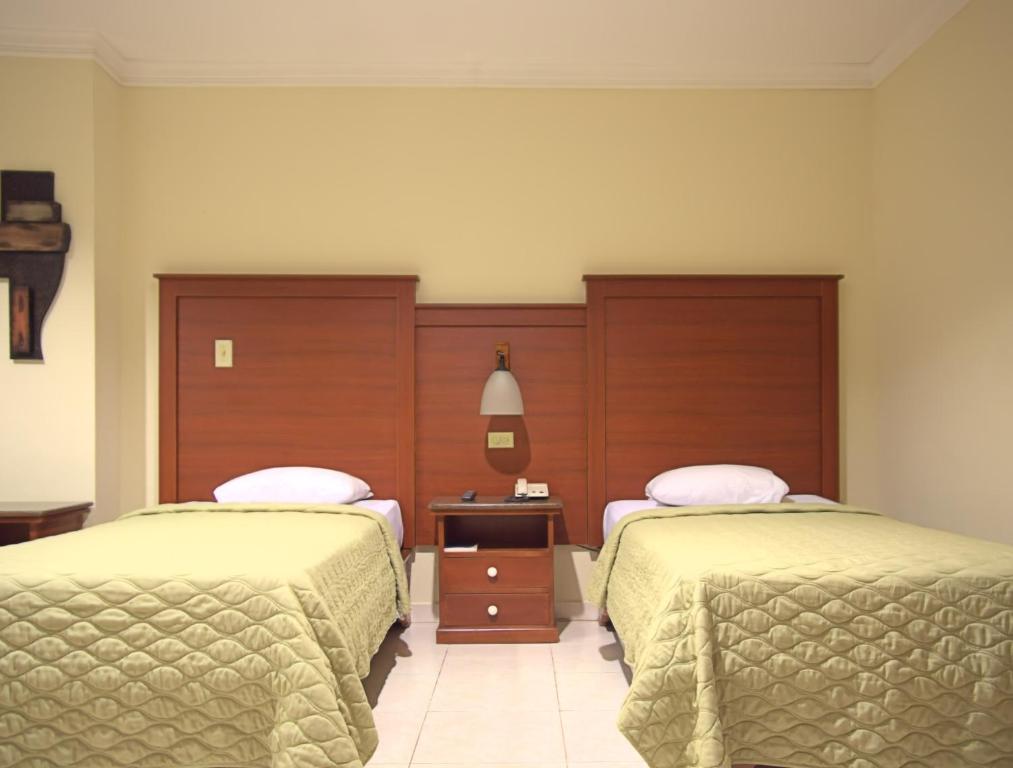 Voodi või voodid majutusasutuse Hotel Castilla toas