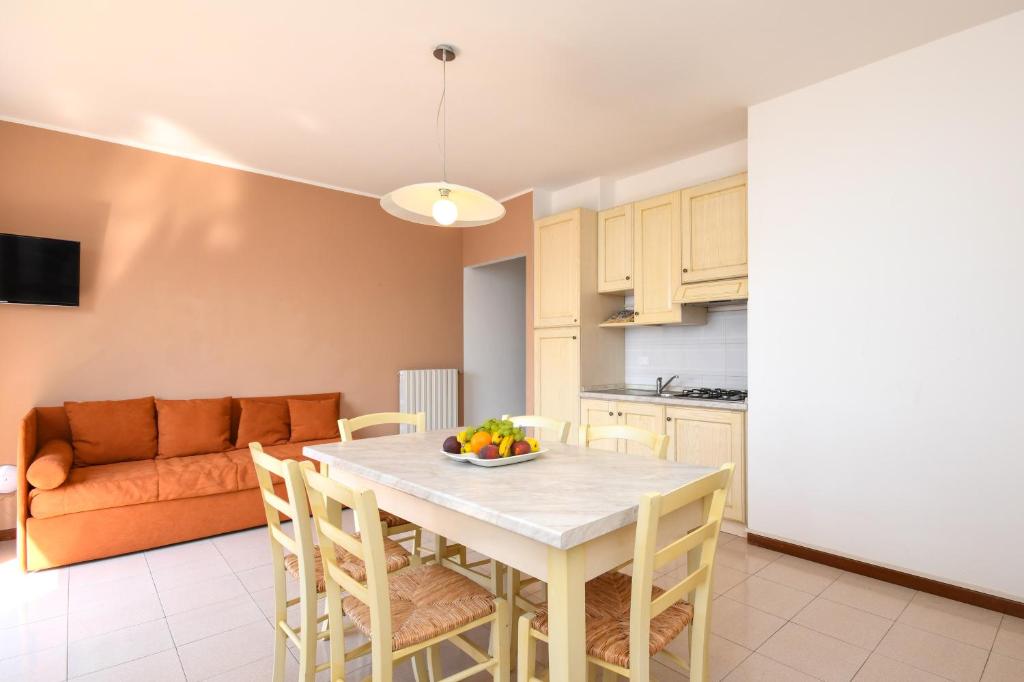 Kuchyň nebo kuchyňský kout v ubytování Residence Calap