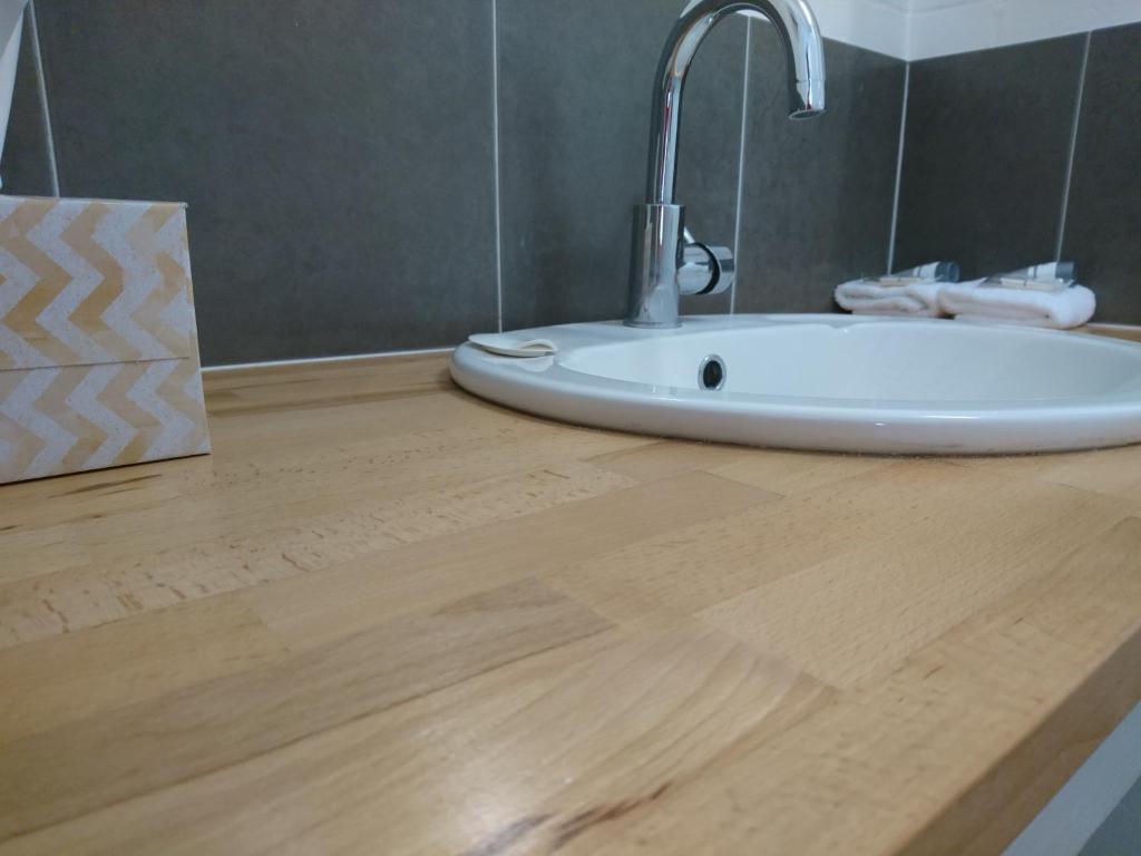 Koupelna v ubytování Bororen Motel