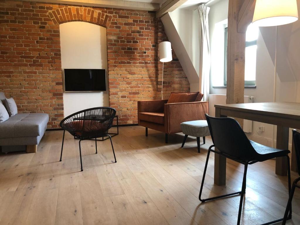Posezení v ubytování VIA`s Appartements und Ferienwohnungen