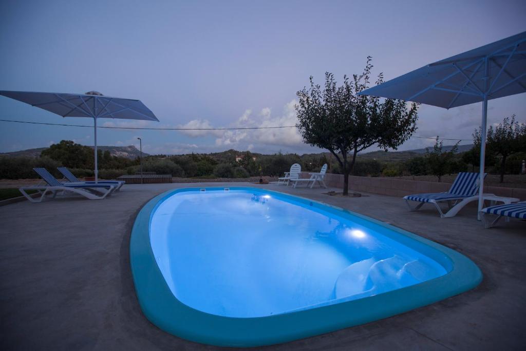 Basen w obiekcie The Olive Grove Villa Private Pool with star links WiFi lub w pobliżu