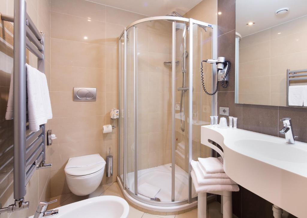 Koupelna v ubytování Best Western Hotel Adige