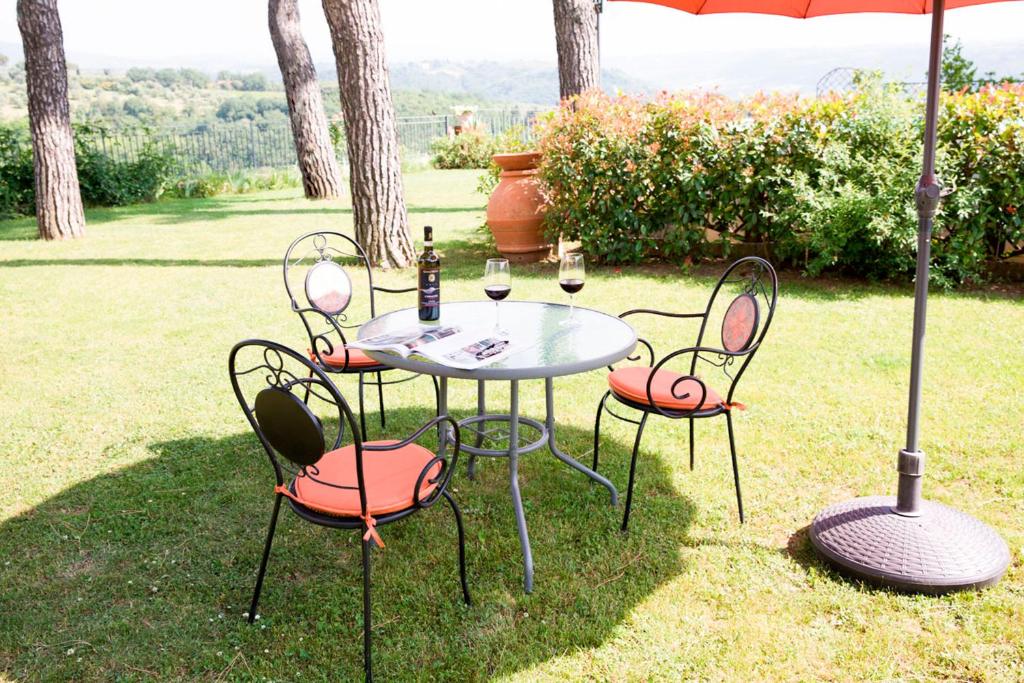 Zahrada ubytování Villa Il Fedino