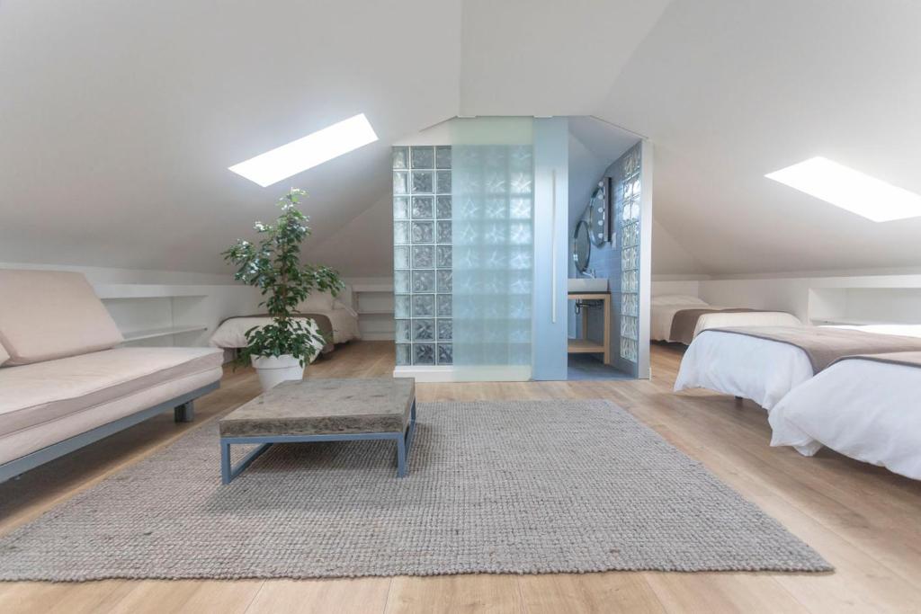Postel nebo postele na pokoji v ubytování Zarautz Hostel