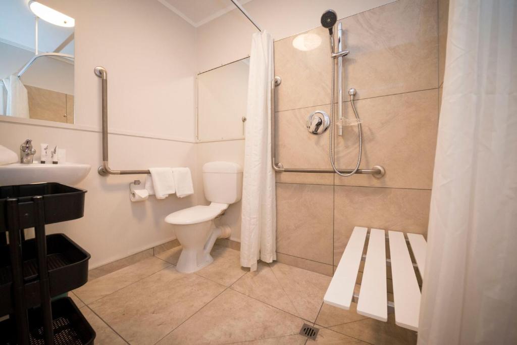 Koupelna v ubytování Quest on Johnston Serviced Apartments