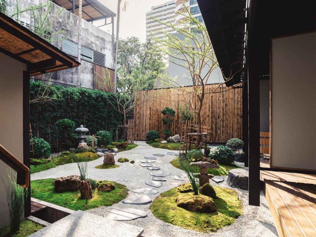 Zahrada ubytování MAYU Bangkok Japanese Style Hotel