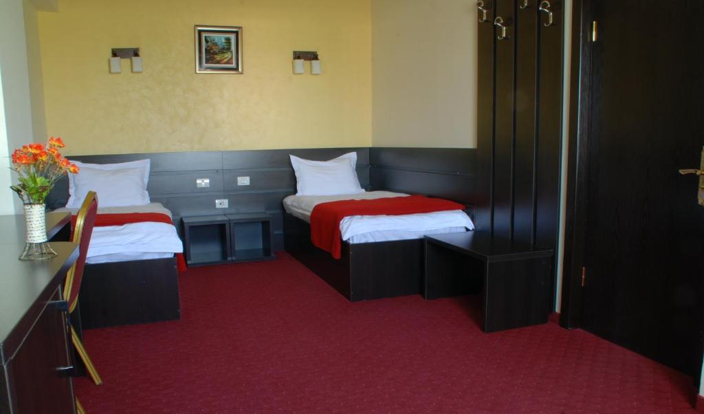 Postel nebo postele na pokoji v ubytování Hotel Ancor
